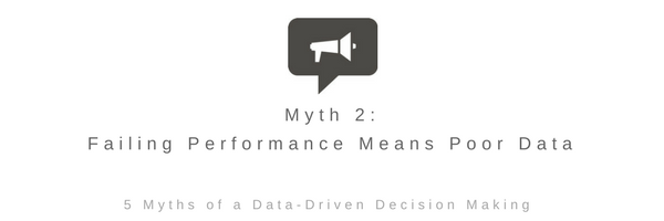 Myth 2: Failing Performance Means Poor Data